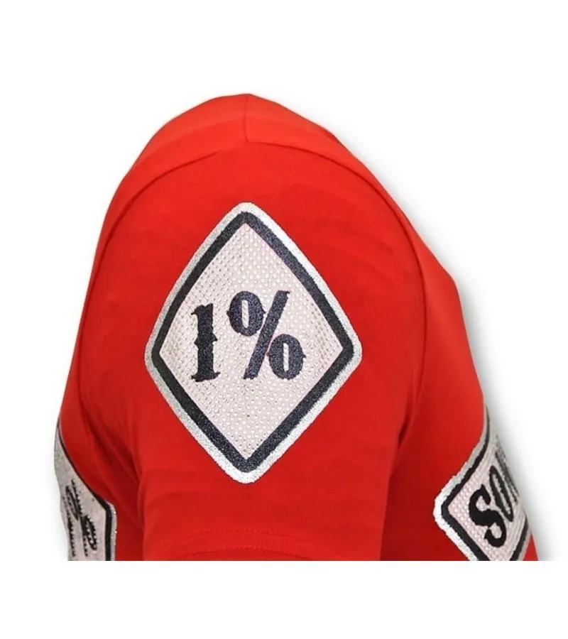 CAMISETAS HOMBRE    IMPRIMIR  SONS OF ANARCHY  ROJO